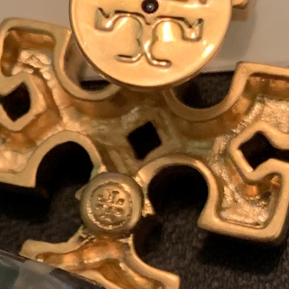 Tory Burch Roxanne clear stone drop earrings - Picture 5 of 6